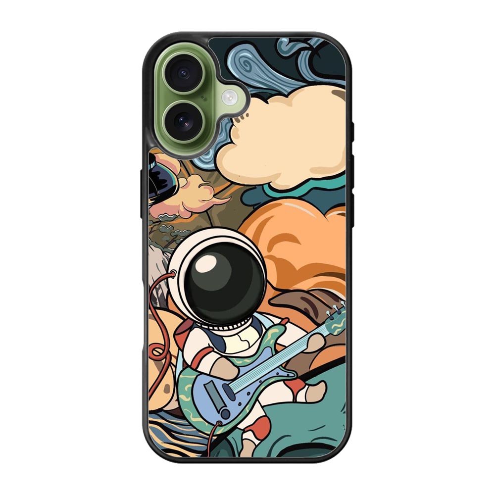 Cute Guitar Astronaut iPhone 17 Case OV8814