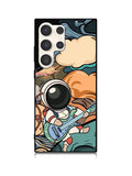 Cute Guitar Astronaut Samsung Galaxy S23 Ultra 5G Case QC8814