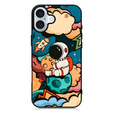 Cute Astronaut Hug The Planet iPhone 16 Plus Case QC8810