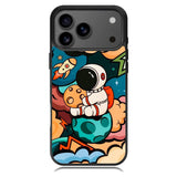 Cute Astronaut Hug The Planet iPhone 17 Pro Case OV8810