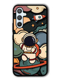 Cute Astronaut Run in Space Samsung Galaxy A54 5G Case OV8811