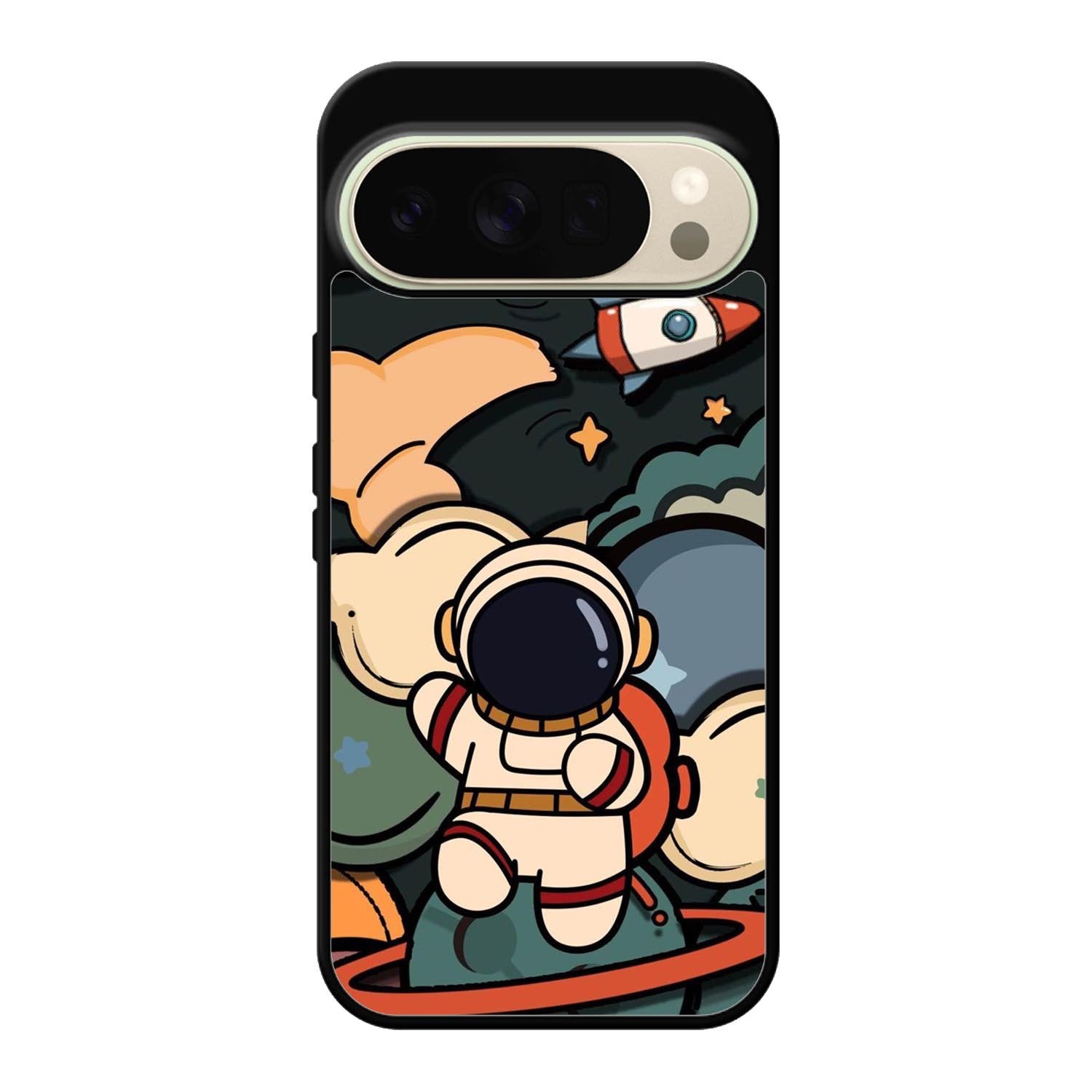 Cute Astronaut Run in Space Google Pixel 10 Pro Case QC8811