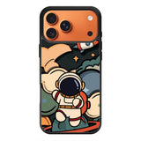 Cute Astronaut Run in Space iPhone 17 Pro Max Case QC8811
