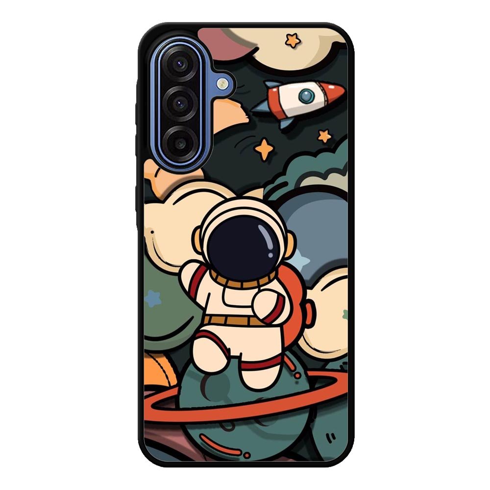 Cute Astronaut Run in Space Samsung Galaxy A17 Case QC8811
