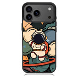 Cute Astronaut Run in Space iPhone 17 Pro Case OV8811