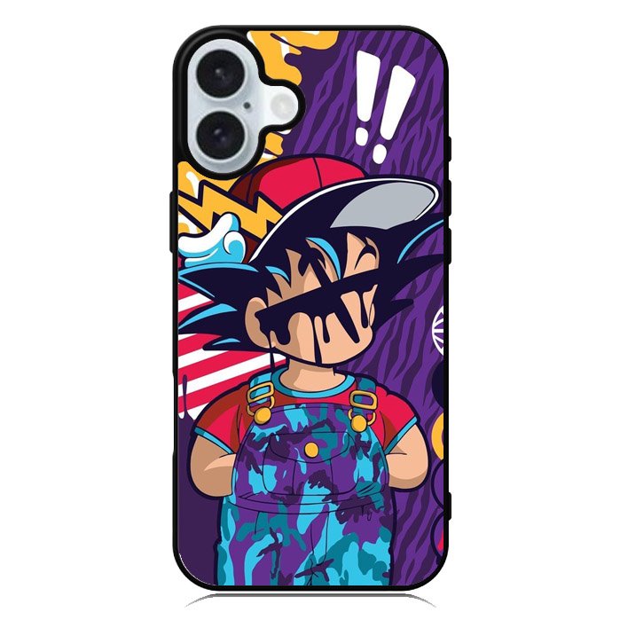 The Cute Dragon Ball Z Goku iPhone 16 Plus Case QC8840