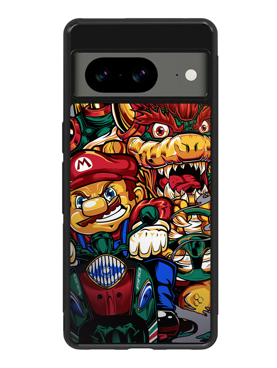 Mario Racing Brother Google Pixel 8A Case QC8852