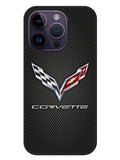 Corvette Logo Carbon iPhone 14 Pro Max Case OV8844