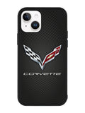 Corvette Logo Carbon 2nd iPhone 15 Case