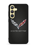 Corvette Logo Carbon 2nd Samsung Galaxy S25 Plus 5G , Samsung Galaxy S25+ 5G Case
