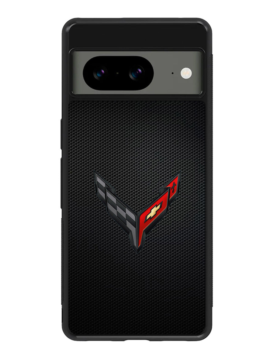 C8 Carbon Logo Google Pixel 8A Case QC8842