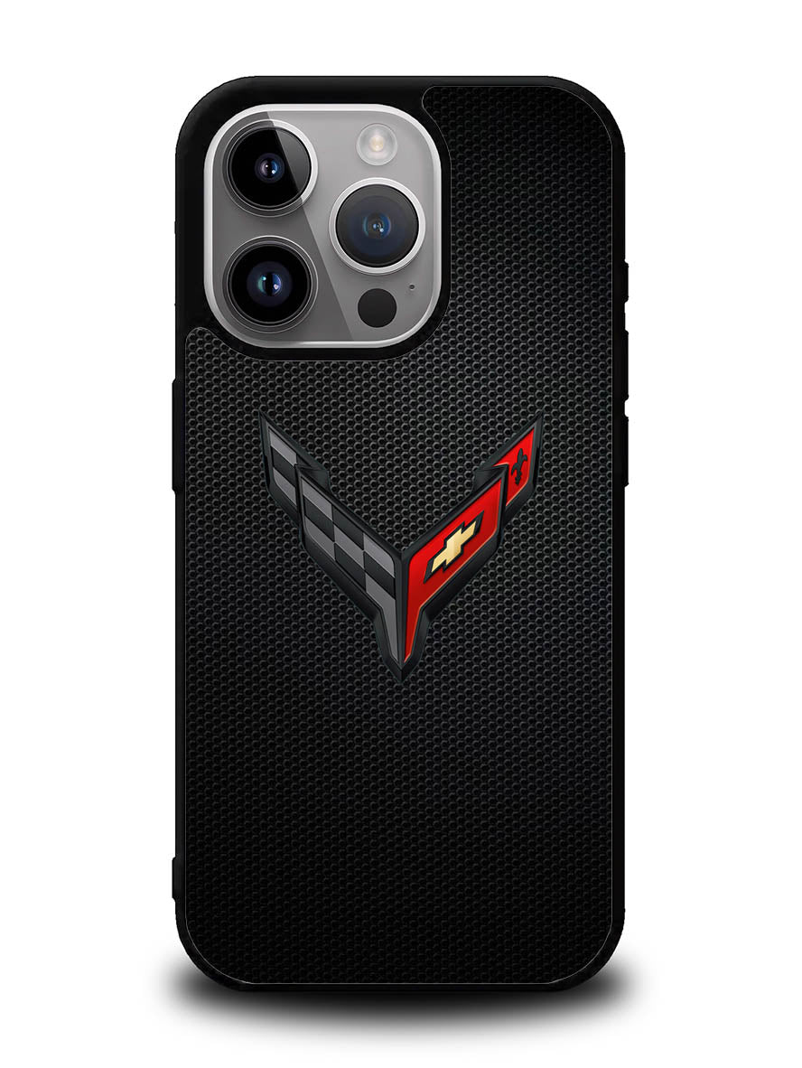 C8 Carbon Logo iPhone 14 Pro Case QC8842