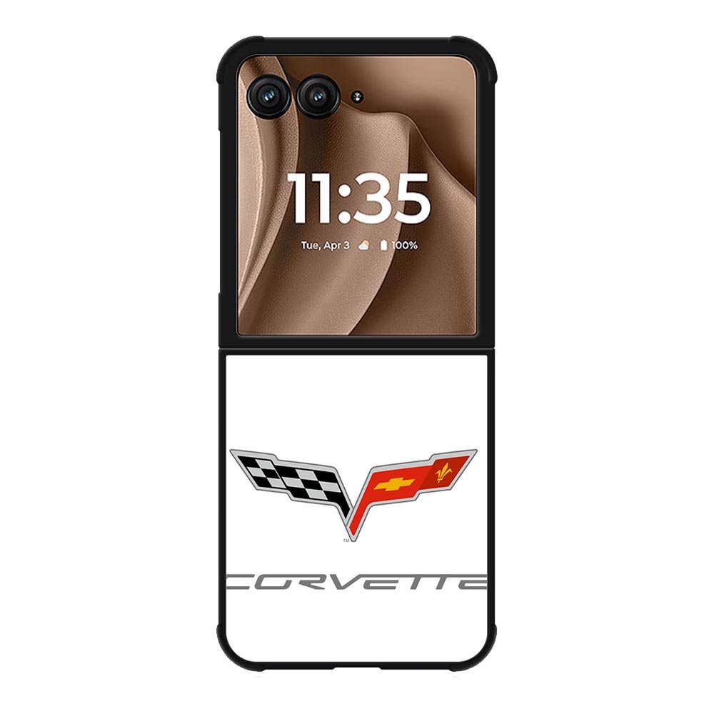 Corvette Logo White Background Motorola Moto RAZR Plus 2025 Case OV8847
