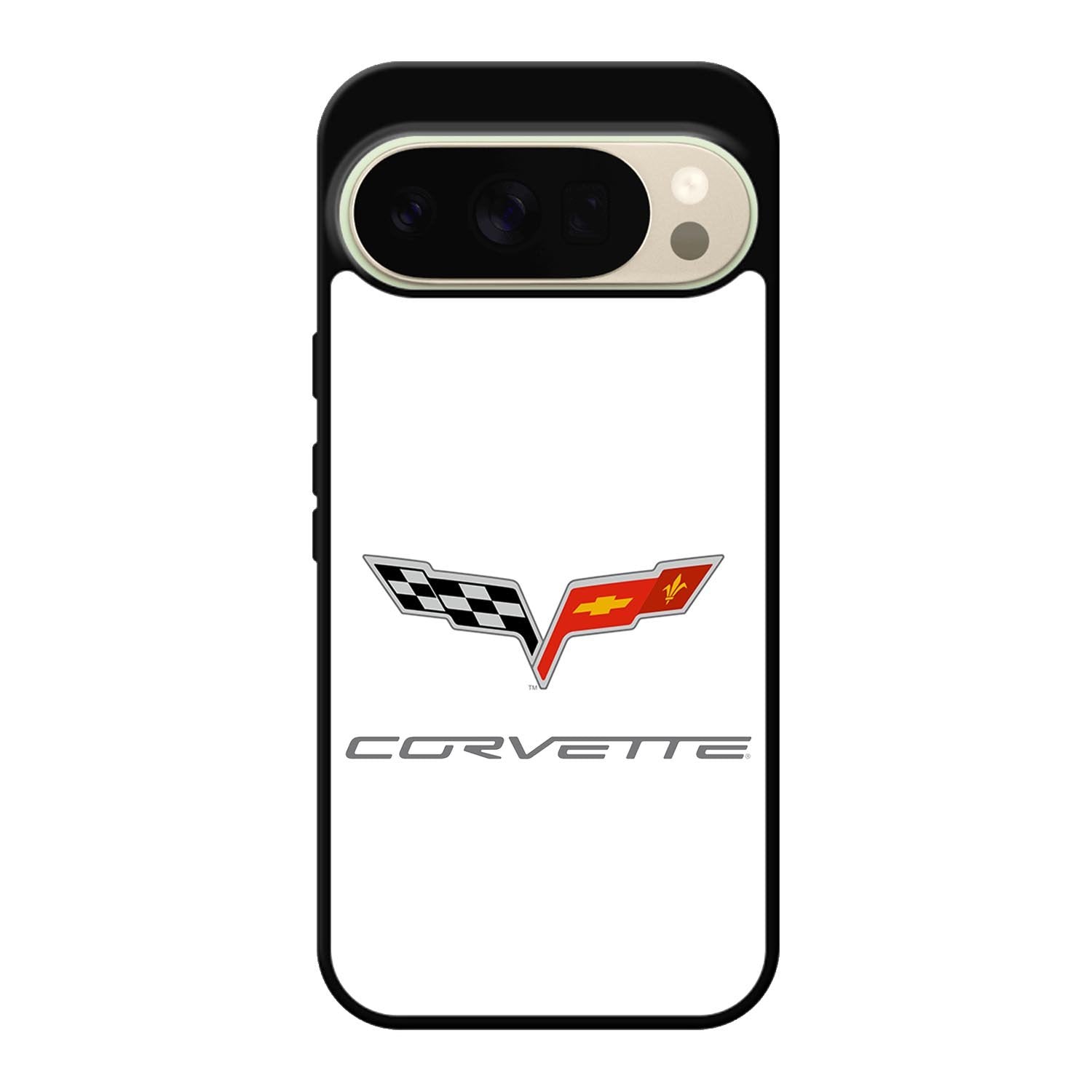 Corvette Logo White Background Google Pixel 10 Pro XL Case OV8847