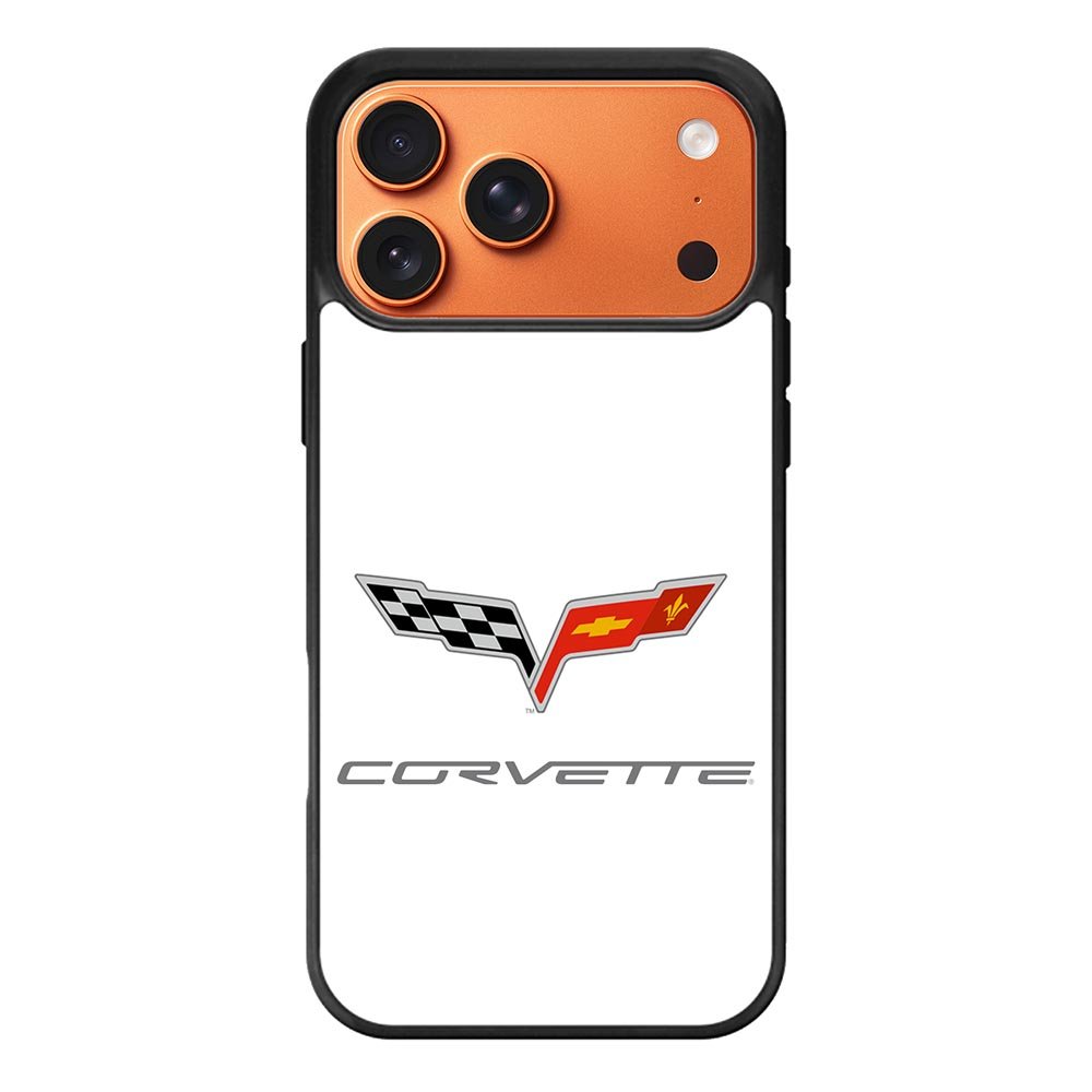 Corvette Logo White Background iPhone 17 Pro Case OV8847
