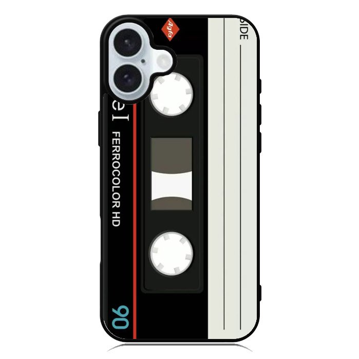 Retro Cassette Tape AGFA FeI iPhone 16 Plus Case QC8856
