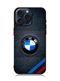 BMW Logo Leather iPhone 15 Pro Case OV11172
