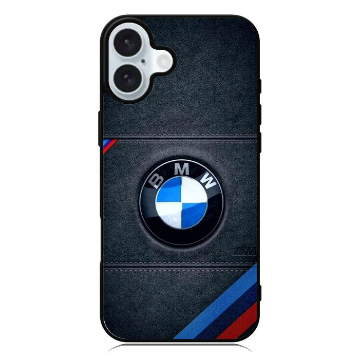 Bmw Logo Leather iPhone 16 Plus Case