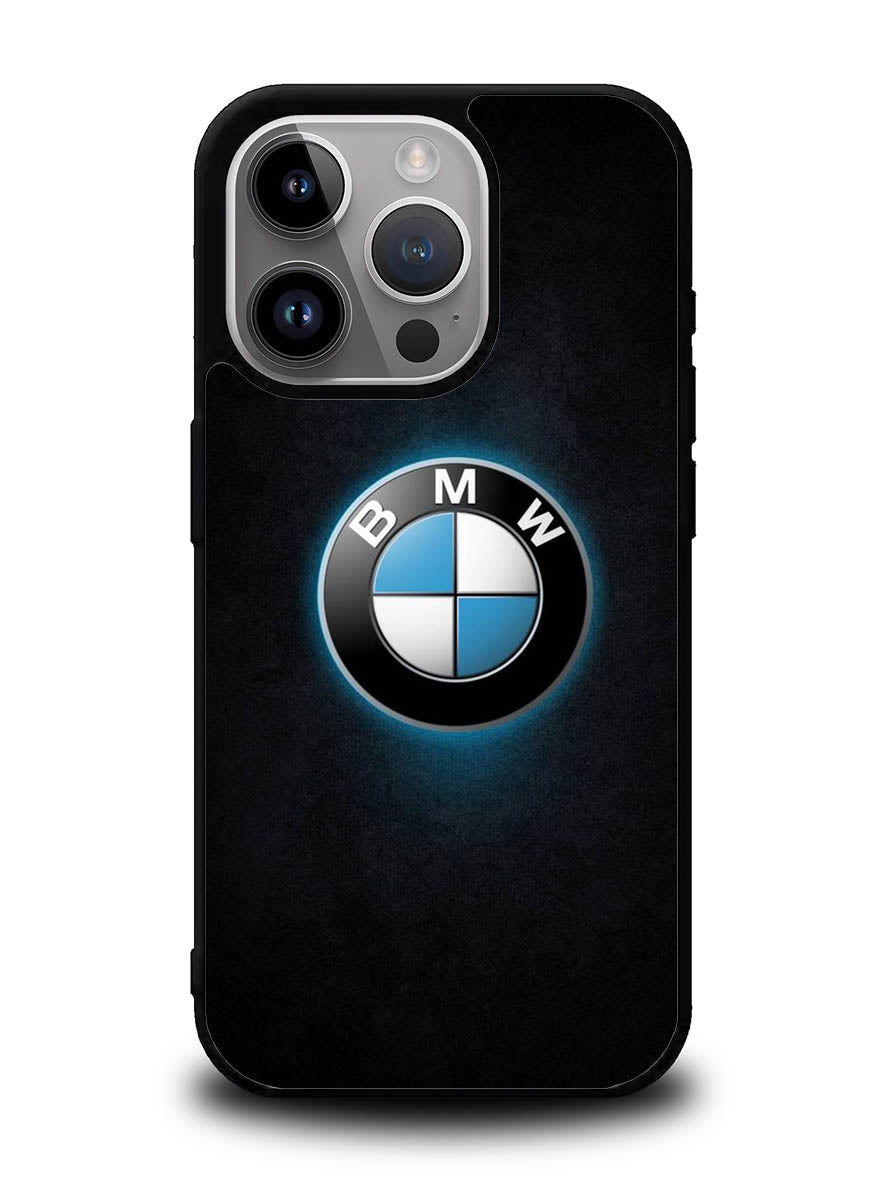 BMW Blue Glow Logo iPhone 14 Pro Max Case QC11164