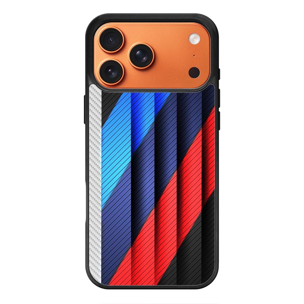 BMW Stripes On Metal iPhone 17 Pro Case QC11182