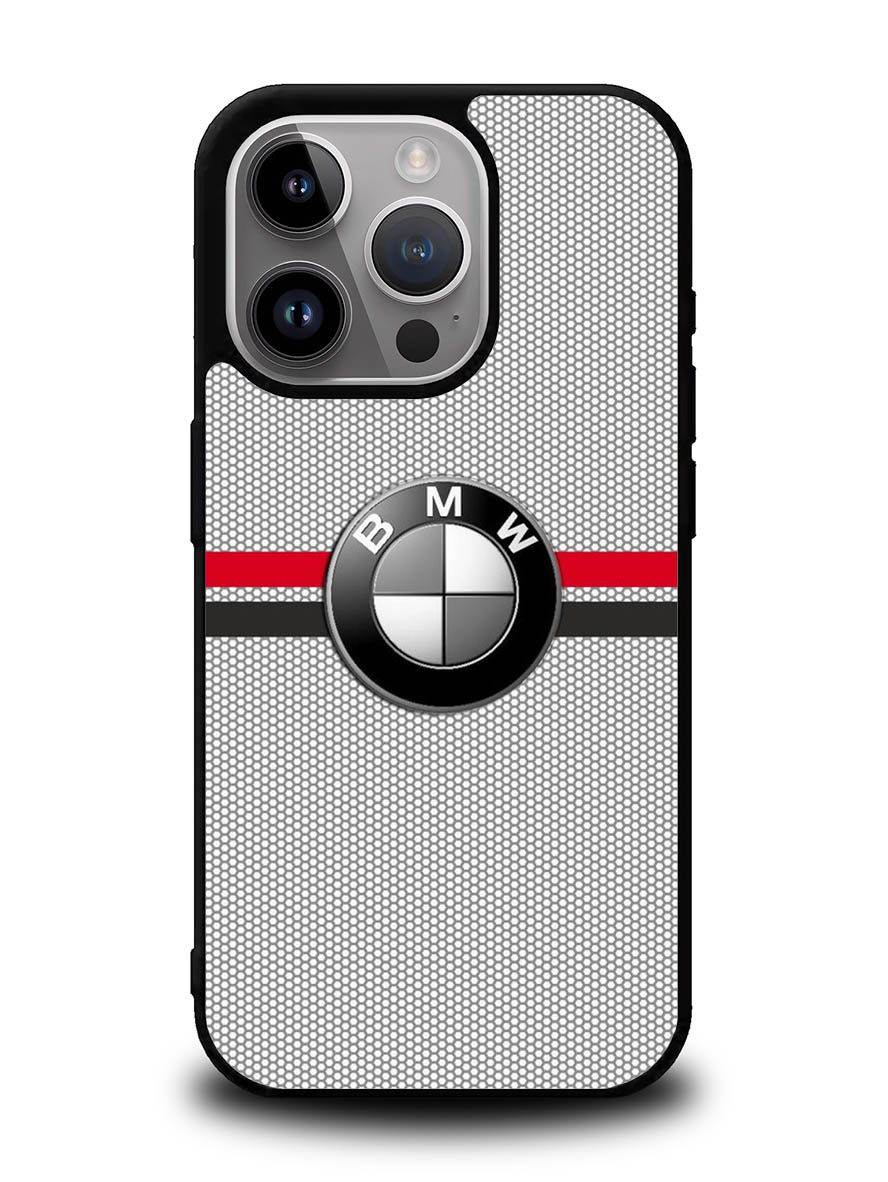 BMW Racing Red Black Logo iPhone 14 Pro Case QC11179