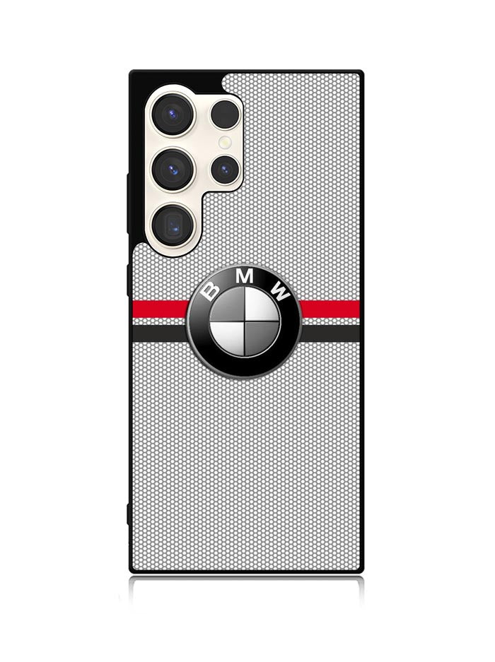 BMW Racing Red Black Logo Samsung Galaxy S25 Ultra 5G Case QC11179