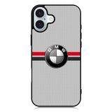 BMW Racing Red Black Logo iPhone 16 Case QC11179