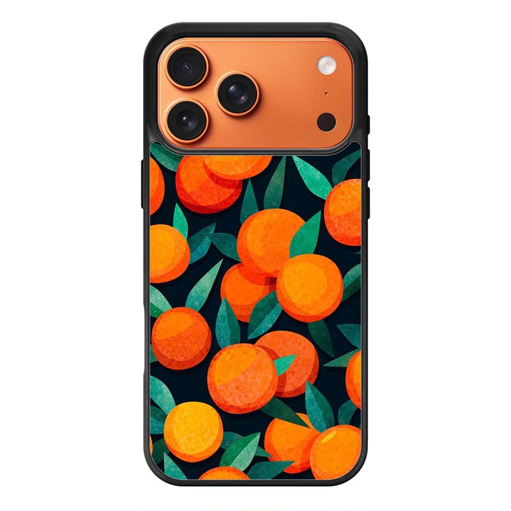 Orange Fruits Pattern iPhone 17 Pro Max Case QC10786