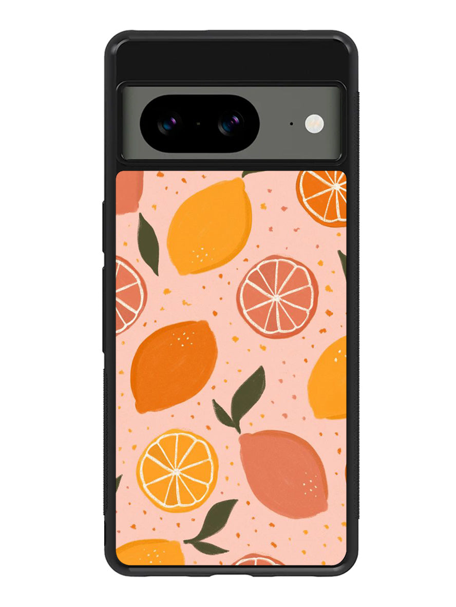 Lemon Fruits Pattern Google Pixel 8A Case QC10889