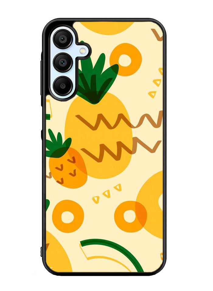 Tropical pineapple fruit pattern Samsung Galaxy A35 5G Case OV10739
