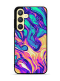 Swirl Paint Blue and Yellow Samsung Galaxy S23 5G Case QC10837