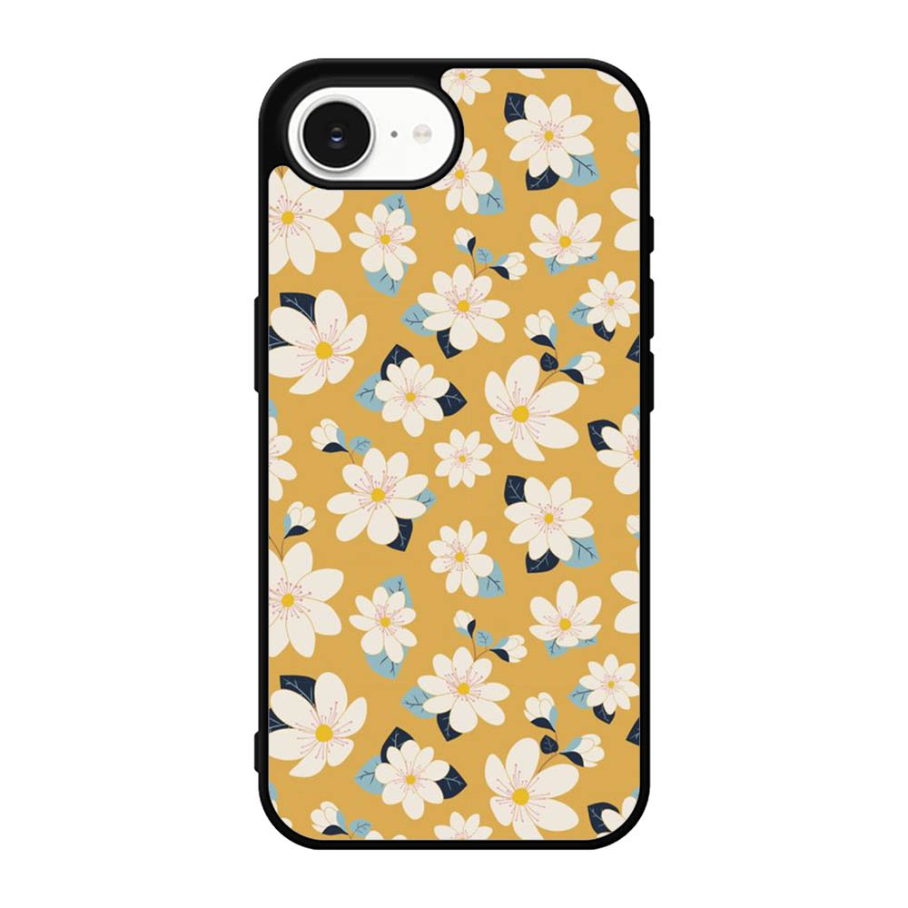 Cute white flowers seamless pattern iPhone 17e Case QC10922