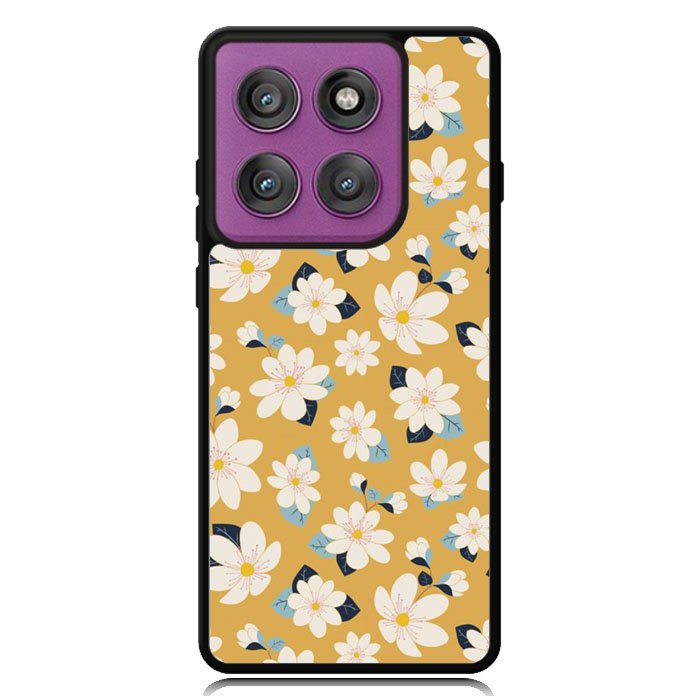 Cute white flowers seamless pattern Motorola Moto Edge 2025 | Moto Edge 60 Fusion | Moto Edge 60 Pro Case OV10922