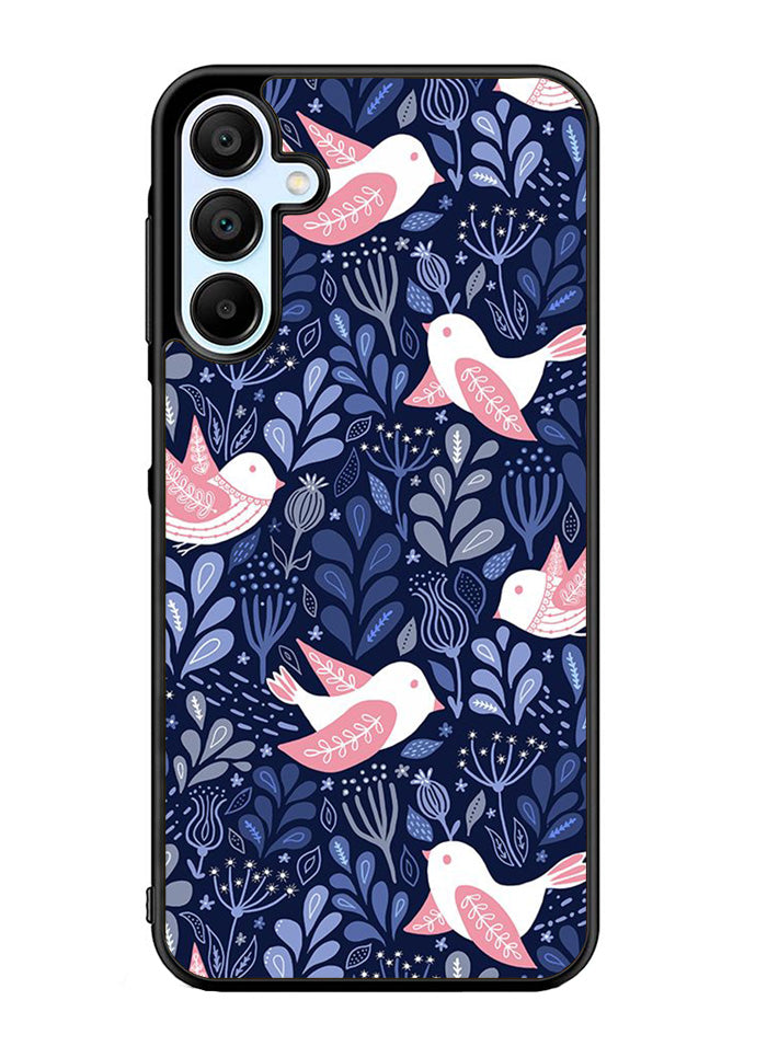 Bird Flower Pattern Samsung Galaxy A35 5G Case OV10906