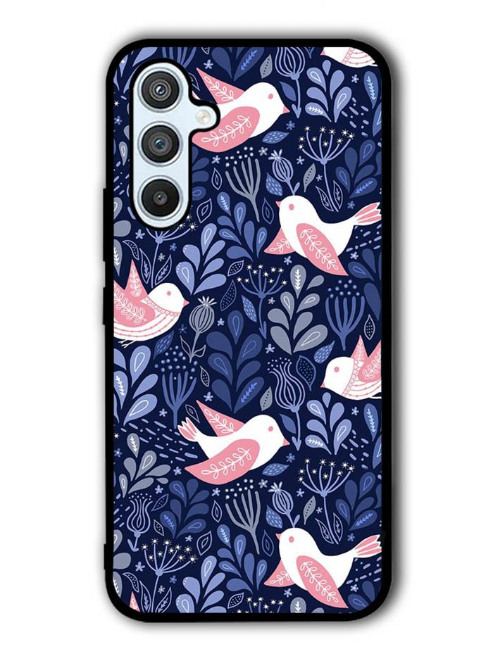 Bird Flower Pattern Samsung Galaxy A54 5G Case OV10906