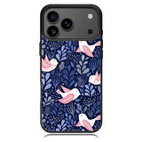 Bird Flower Pattern iPhone 17 Pro Case OV10906