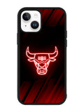 Chicago Bulls NBA Neon Logo iPhone 15 Case OV10683