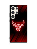 Chicago Bulls NBA Neon Logo Samsung Galaxy S23 Ultra 5G Case QC10683