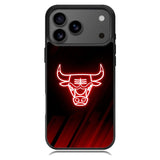 Chicago Bulls NBA Neon Logo iPhone 17 Pro Case OV10683