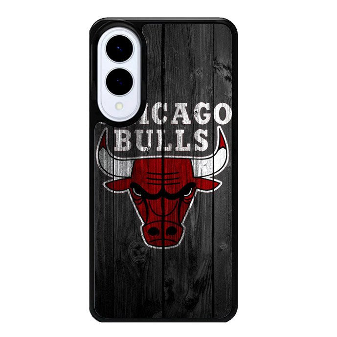 Chicago Bulls Wood Background Samsung Galaxy S25 Edge 5G Case OV10688