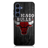 Chicago Bulls Wood Background Samsung Galaxy S25 FE Case OV10688