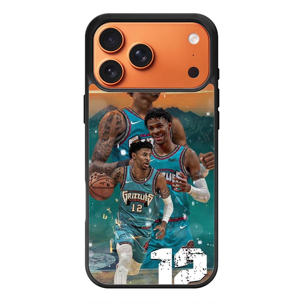 12 Morant Memphis Grizzlies iPhone 17 Pro Case QC10625