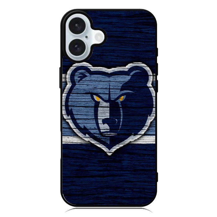 Memphis Grizzlies Wood Logo iPhone 16 Case QC10492