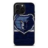 Memphis Grizzlies Wood Logo iPhone 16 Pro Max Case OV10492
