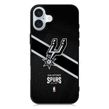 San Antonio Spurs NBA Logo iPhone 16 Plus Case QC10414