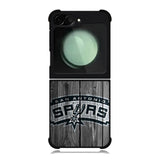 San Antonio Spurs Wood Logo Samsung Galaxy Z Flip 6 5G 2024 Case OV10417