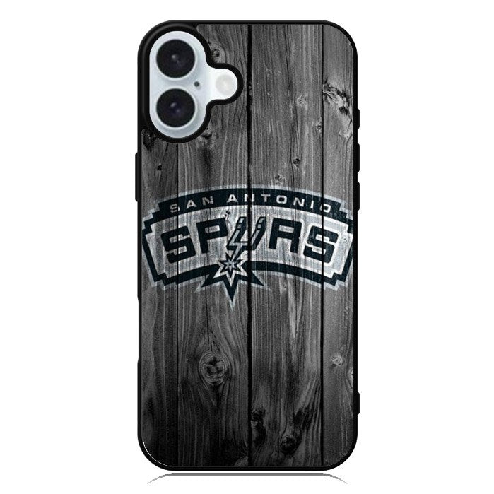 San Antonio Spurs Wood Logo iPhone 16 Case QC10417