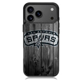 San Antonio Spurs Wood Logo iPhone 17 Pro Case OV10417
