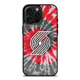 Portland Trailblazers Tie Dye Style Logo iPhone 16 Pro Case OV10397