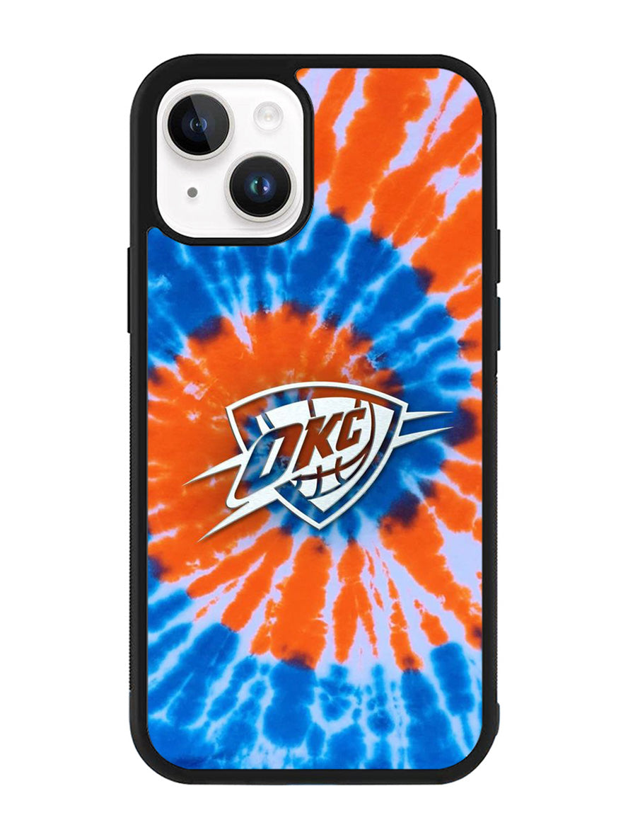 Oklahoma City Thunder Tie Dye Style Logo iPhone 15 Case OV10520